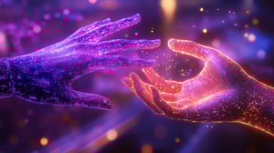 2 AI hands Touching