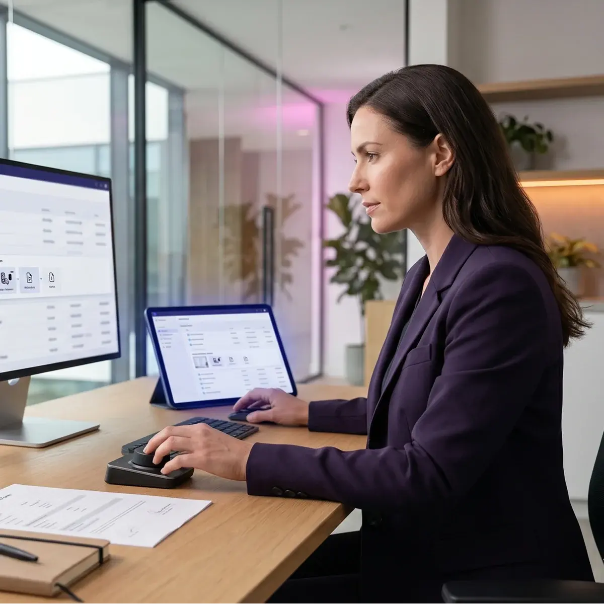 office-worker-working-on-screen