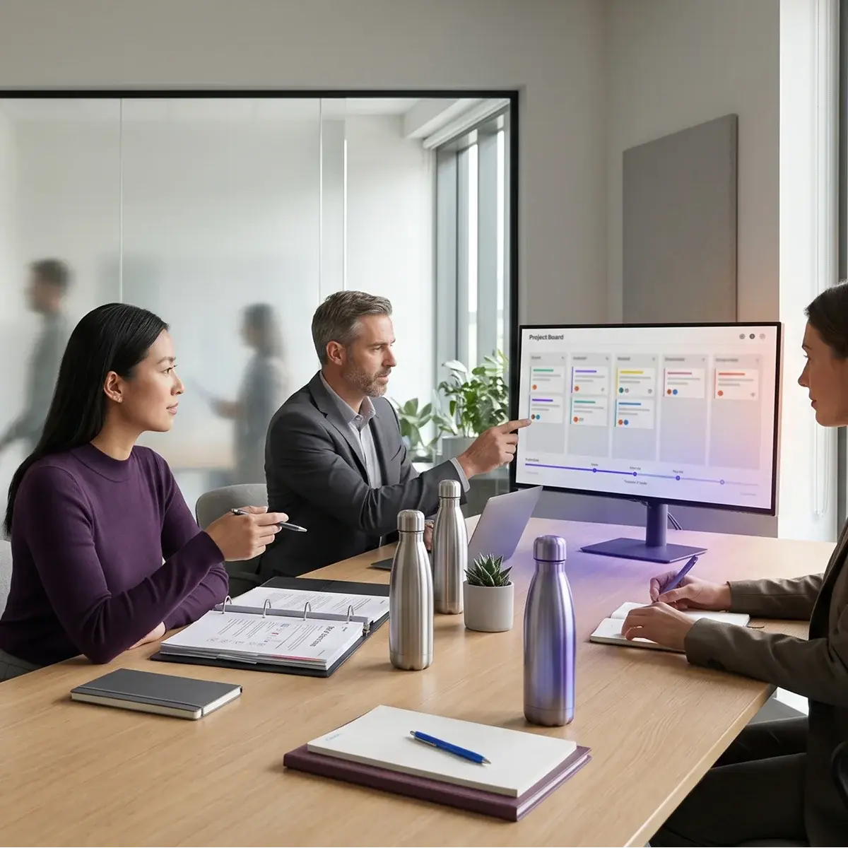 office-workers-looking-at-screen
