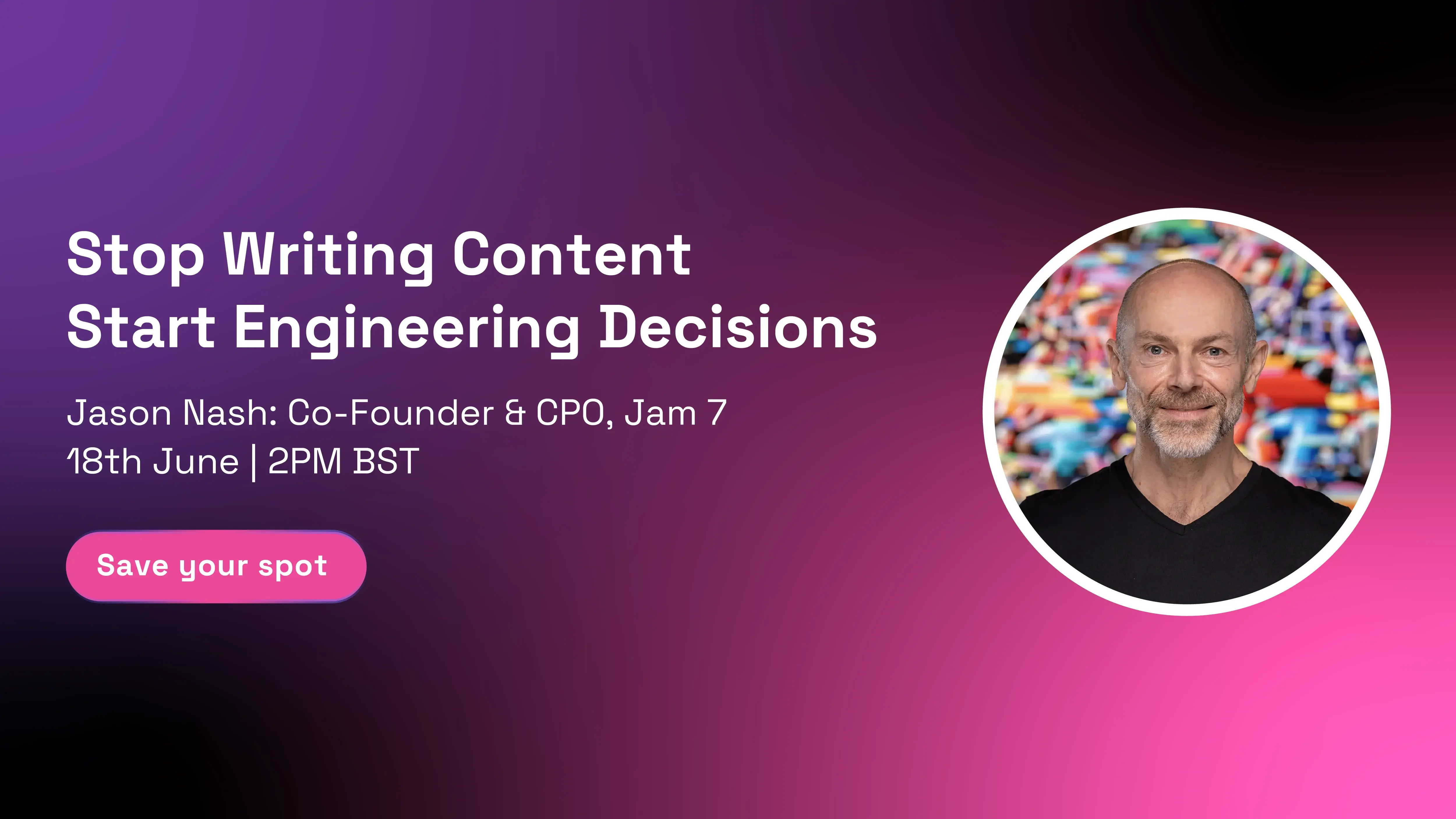 Stop Writing Content. Start Engineering Decisions.